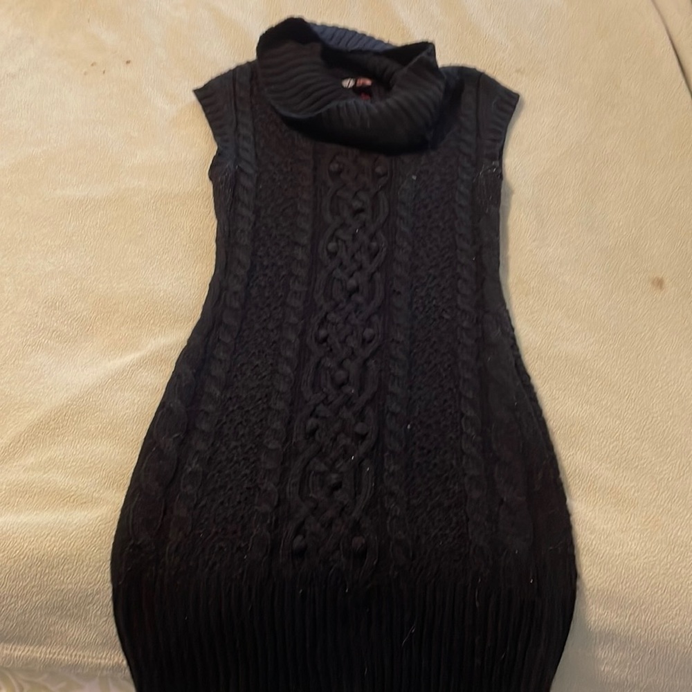 Black dress.  100% acrylic